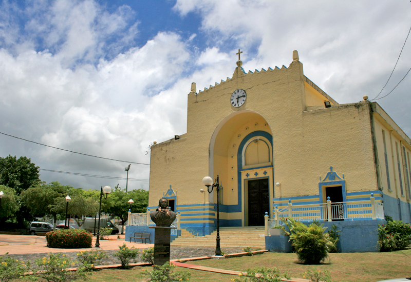 Notre-Dame du Bon Port church, Petit-Bourg, Guadeloupe. Moorish style
